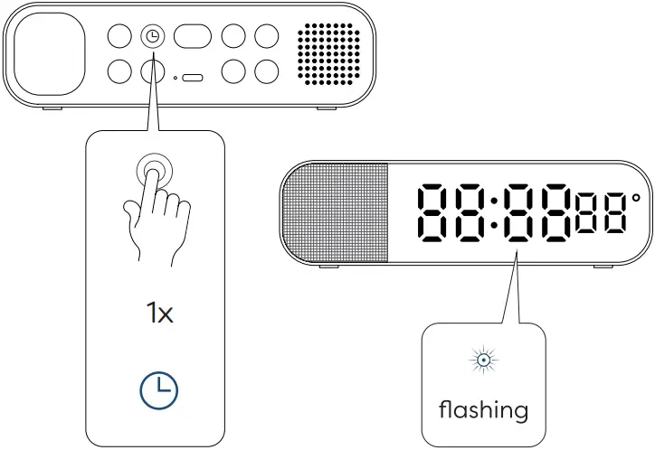 Kreafunk aWAKE 2 Alarmclock with Bluetooth speaker A12