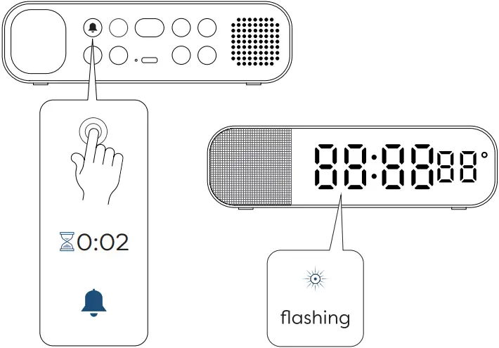Kreafunk aWAKE 2 Alarmclock with Bluetooth speaker A16