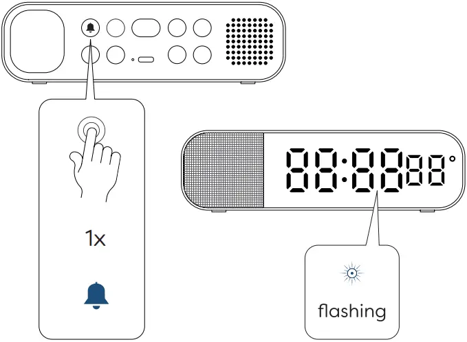 Kreafunk aWAKE 2 Alarmclock with Bluetooth speaker A18