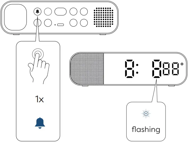 Kreafunk aWAKE 2 Alarmclock with Bluetooth speaker A20
