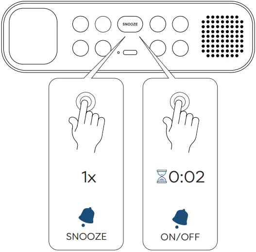 Kreafunk aWAKE 2 Alarmclock with Bluetooth speaker A25