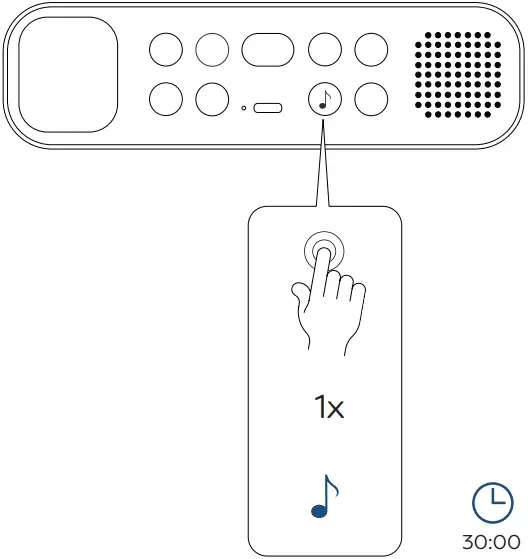 Kreafunk aWAKE 2 Alarmclock with Bluetooth speaker A29