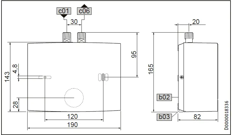 STIEBEL ELTRON DHB-E SLi Electronic Control Instantaneous Water Heater 19