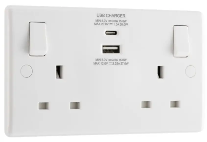 822UAC30-01 Nexus Metal USB Charging Sockets