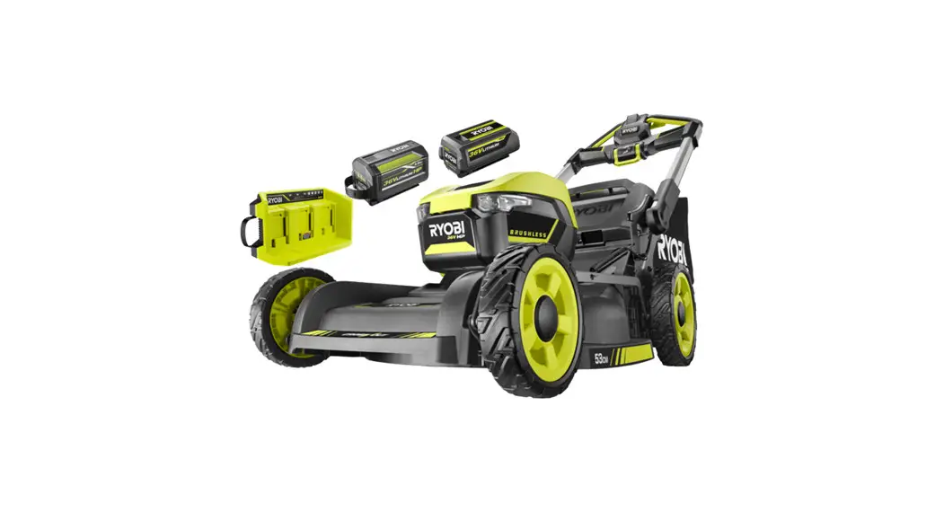Ryobi R36xlmws6 36v Hp Brushless 53cm Self Propelled Mower Dual Battery Kit User Manual