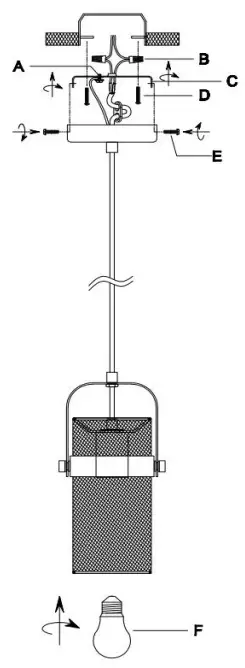 River-20815-Hodge-5-25-Inch-1-Bulb-Black-Metal-Pendant-Light-fig 1