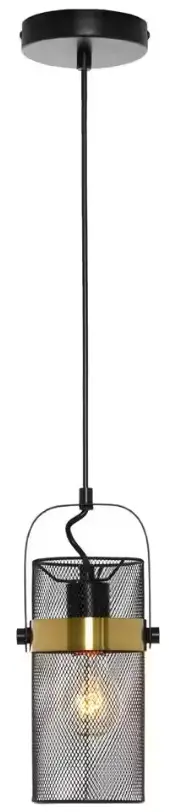 River-20815-Hodge-5-25-Inch-1-Bulb-Black-Metal-Pendant-Light-product