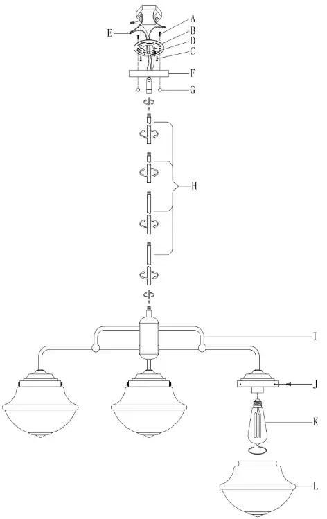JONATHAN Y JYL7588A Avery 3-Light Industrial Farmhouse Rustic Iron or Glass Linear LED Pendant - bottom