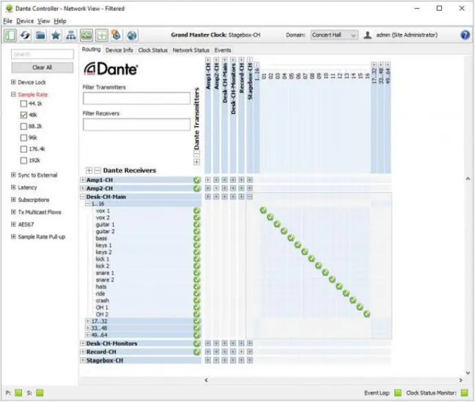 SYNQ DBT-04 I-O - Audio routing