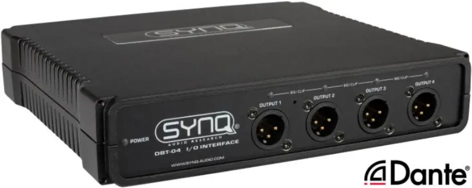 SYNQ DBT-04 I-O Interface Network Audio Bridge