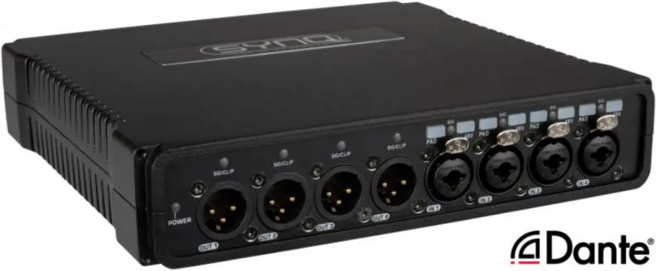 SYNQ DBT-44 I-O Interface Network Audio Bridge