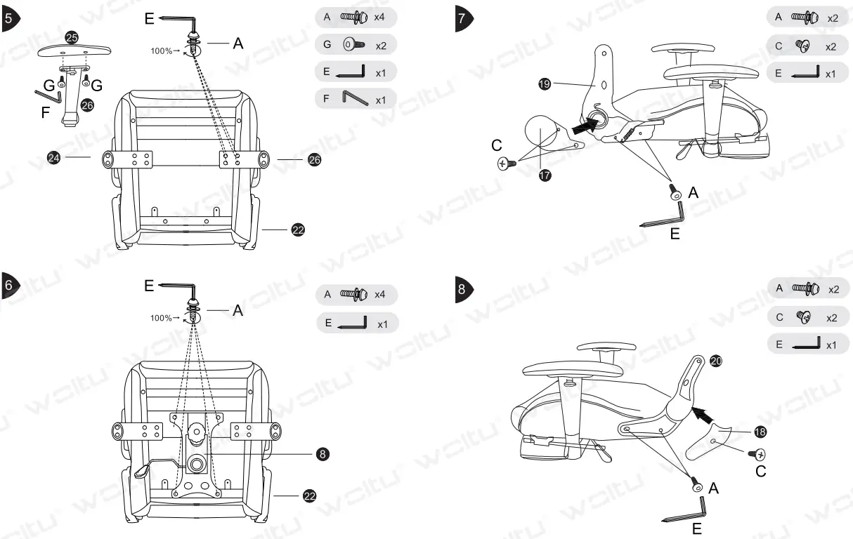 WOLTU BS14bl Gaming Chair - Figure 3