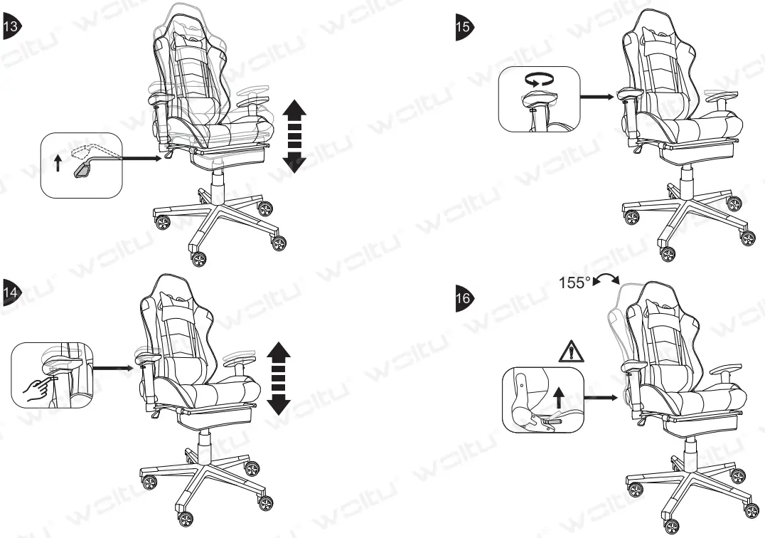 WOLTU BS14bl Gaming Chair - Figure 5