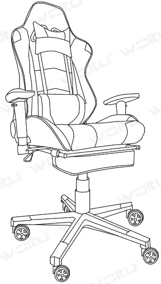 WOLTU BS14bl Gaming Chair