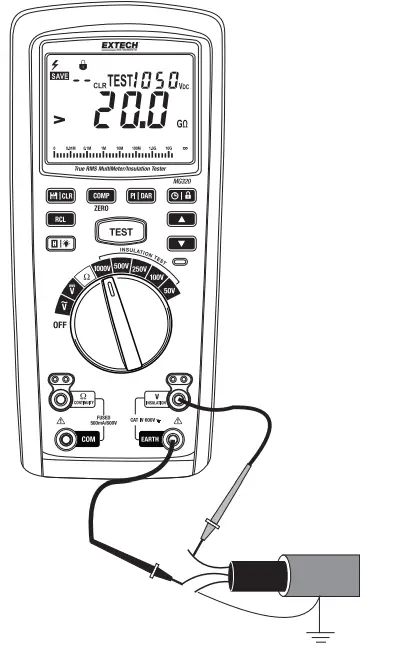 EXTECH MG320 Insulation Tester with DMM - MEASUREMENTS 2