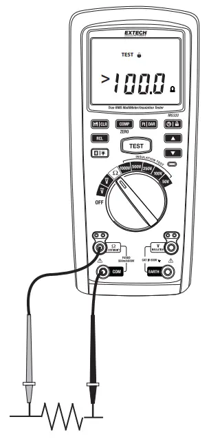 EXTECH MG320 Insulation Tester with DMM - MEASUREMENTS