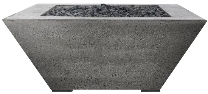 PRISM HARDSCAPES Lombard Series Pedestal Square Concrete Fire Table - cover