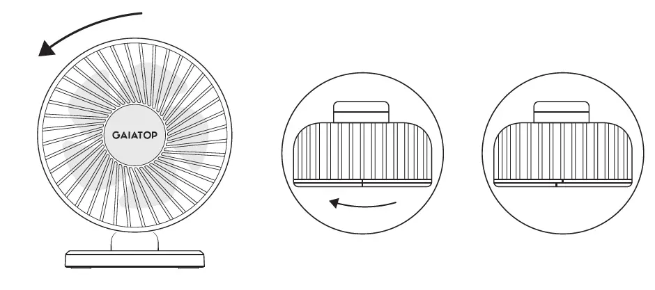GAIATOP TF30 Small Desk Fan 3