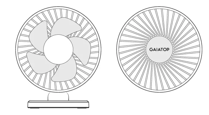 GAIATOP TF30 Small Desk Fan 4