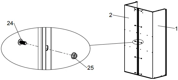OHISOTEEL 6000785 20 cu ft Steel Dump Cart B1