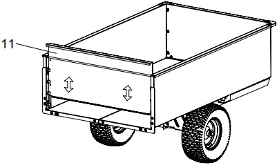 OHISOTEEL 6000785 20 cu ft Steel Dump Cart B11