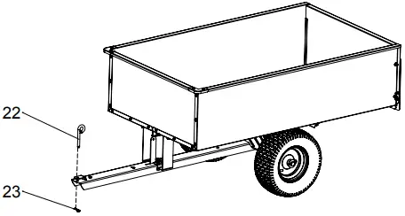 OHISOTEEL 6000785 20 cu ft Steel Dump Cart B12
