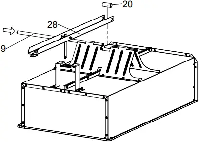 OHISOTEEL 6000785 20 cu ft Steel Dump Cart B6