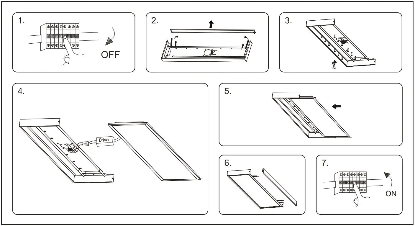 HALCYON R251 LED Panel Light - fig 1