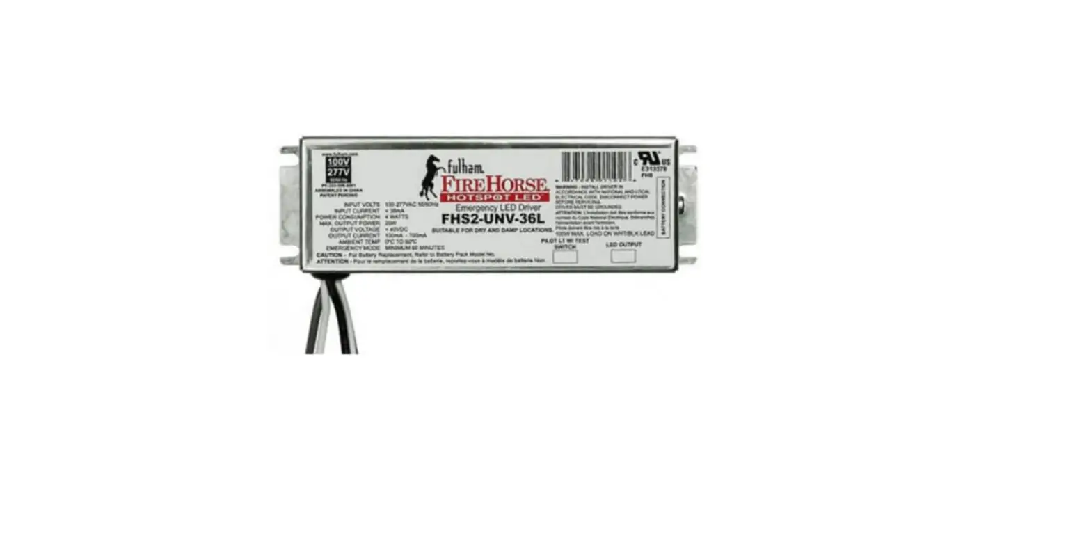 Hotspot Fhs2-unv-36l Emergency Led Driver Instruction Manual