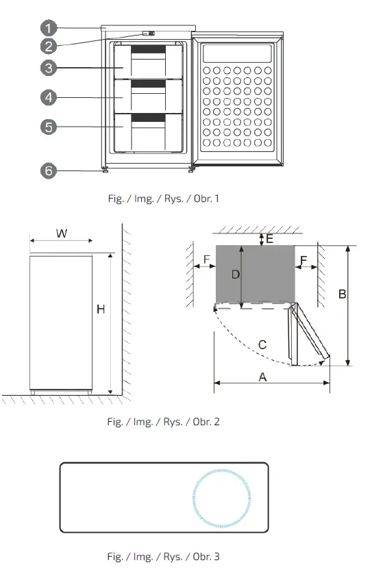 cecotec TF 90 White Vertical Mini Bolero Freezer CoolMarket-FIG-2