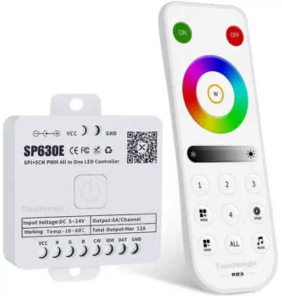 LEDLightsWorld SP630E 2.4G Touch Remote Control LED Instructions