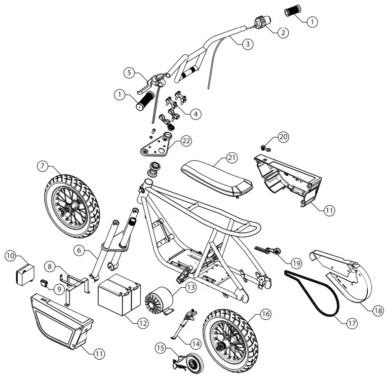 Razor Rambler 12 Electric Mini Bike - fig 37