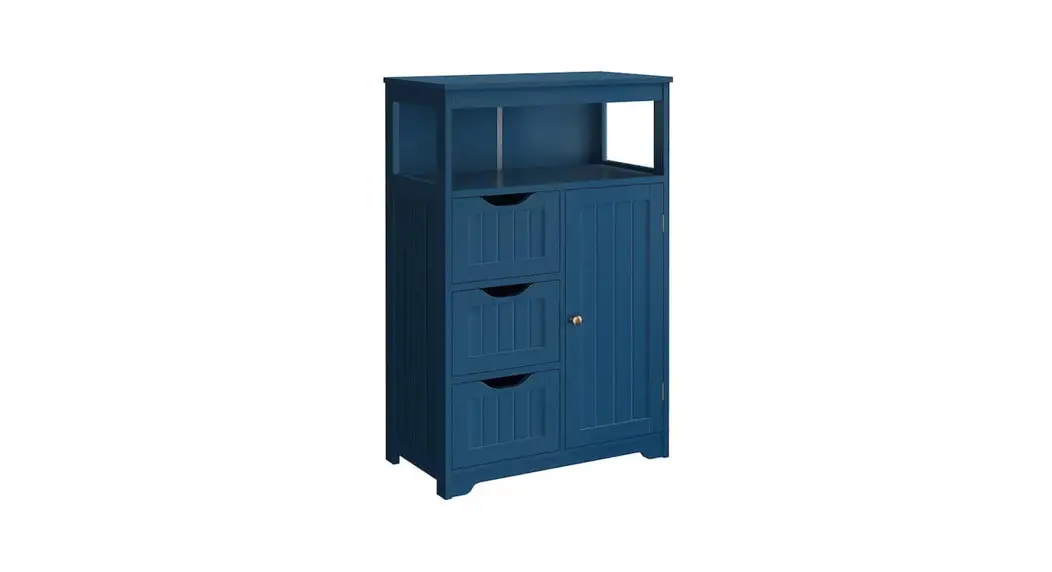 Cubilan Hd-qb5 Blue Bathroom Linen Cabinet Floor Cabinet Installation Guide