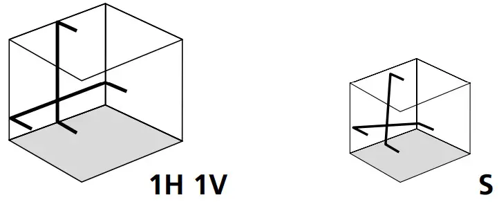 Laserliner PocketCross Laser 2G - direction of the lasers