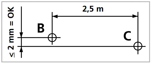 Laserliner PocketCross Laser 2G - horizontal line
