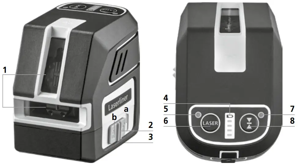 Laserliner PocketCross Laser 2G - output windows