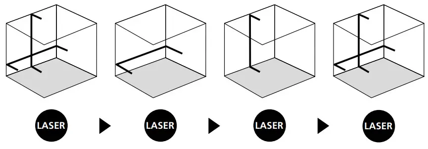Laserliner PocketCross Laser 2G - vertical levelling