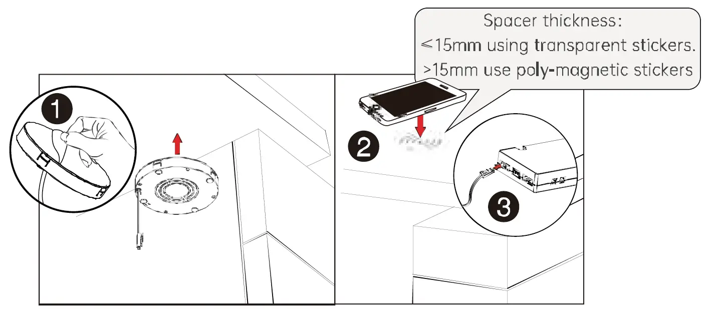 WUFENG WF-CW80 12V Wireless Charger 2