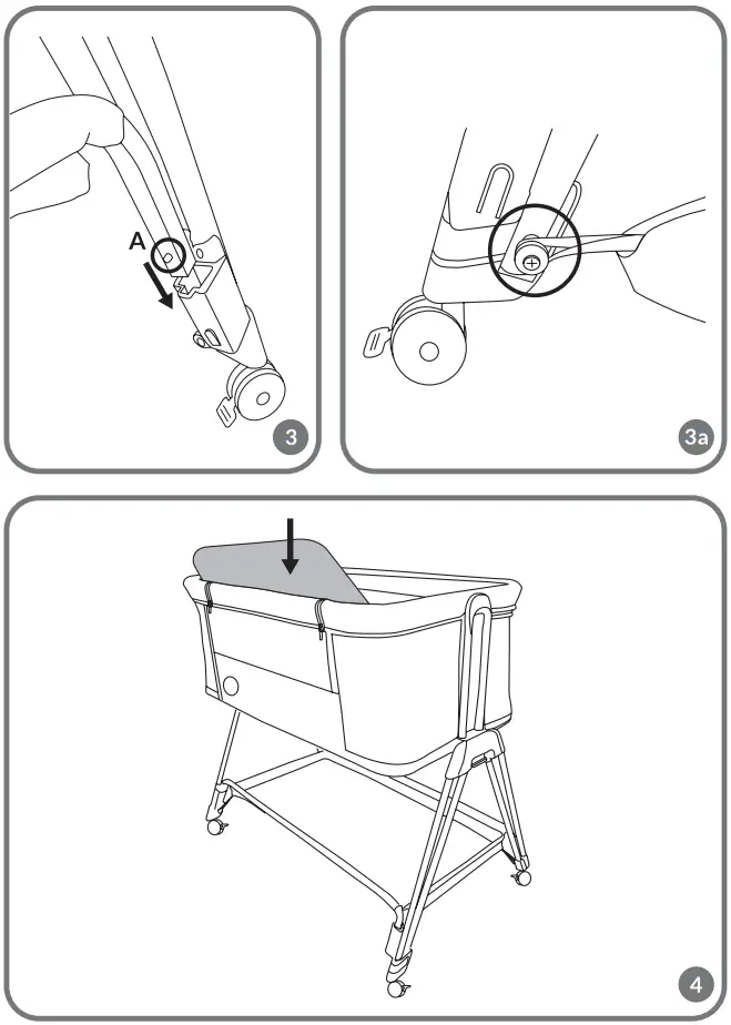 lionelo Luna Baby Bed - Assembly 2