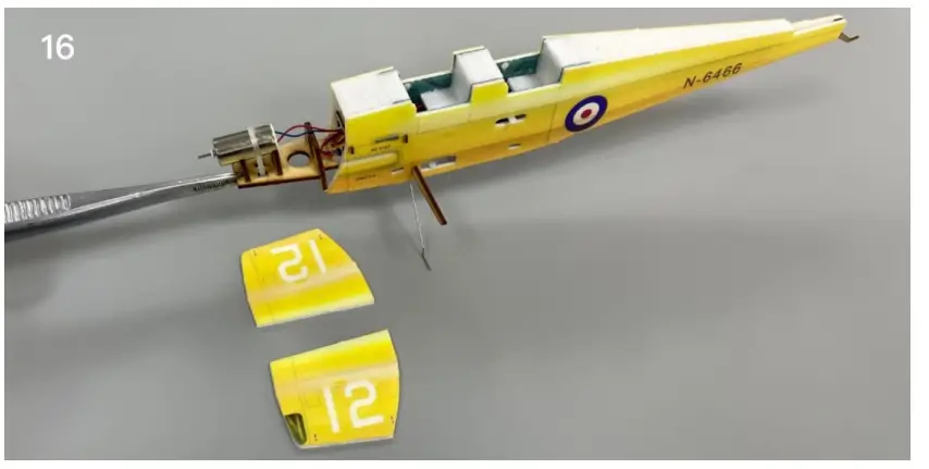 Makerfire MinimumRC Tigermoth DH-82A Micro Scale 4CH 360mm RC Airplane - Figure 16