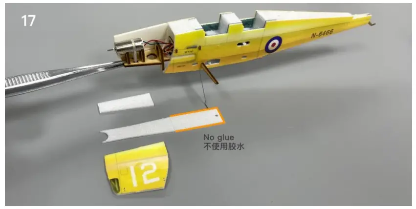 Makerfire MinimumRC Tigermoth DH-82A Micro Scale 4CH 360mm RC Airplane - Figure 17