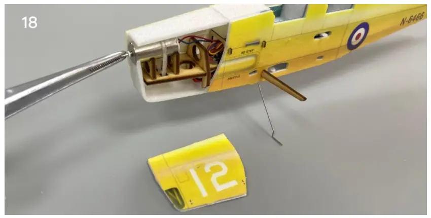 Makerfire MinimumRC Tigermoth DH-82A Micro Scale 4CH 360mm RC Airplane - Figure 18