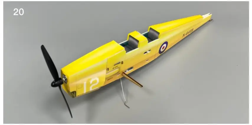 Makerfire MinimumRC Tigermoth DH-82A Micro Scale 4CH 360mm RC Airplane - Figure 20