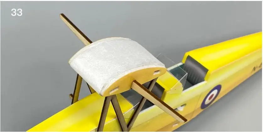 Makerfire MinimumRC Tigermoth DH-82A Micro Scale 4CH 360mm RC Airplane - Figure 33