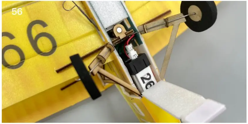 Makerfire MinimumRC Tigermoth DH-82A Micro Scale 4CH 360mm RC Airplane - Figure 56