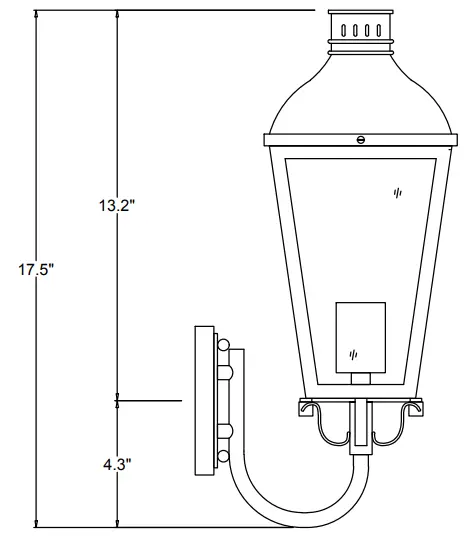CRYSTORAMA-DUM-9801-GE-Dumont-Outdoor-1-Light-Wall-Mount-fig-2