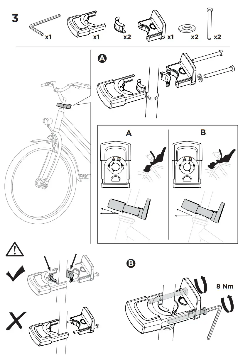 THULE 120801XX Yepp Nexxt Mini Front Child Bike Seat - Assembly 3