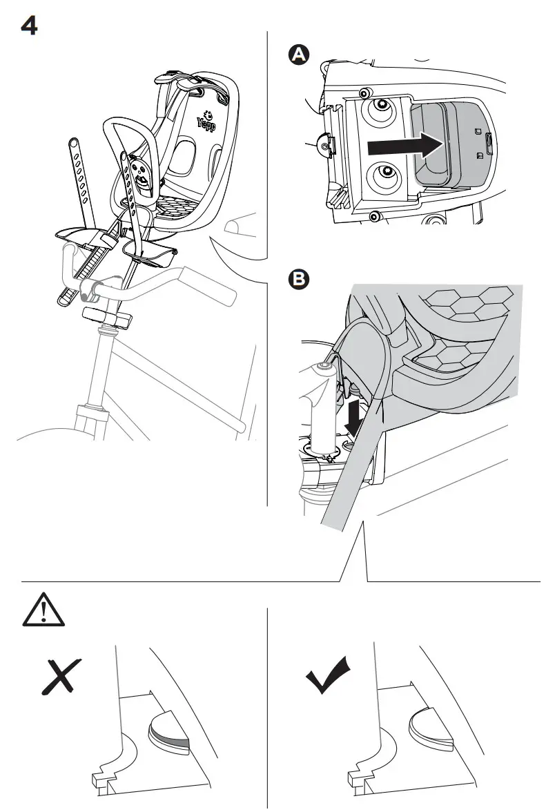 THULE 120801XX Yepp Nexxt Mini Front Child Bike Seat - Assembly 4