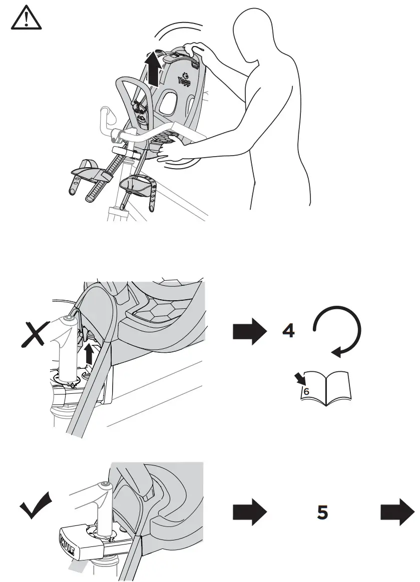 THULE 120801XX Yepp Nexxt Mini Front Child Bike Seat - Assembly 5