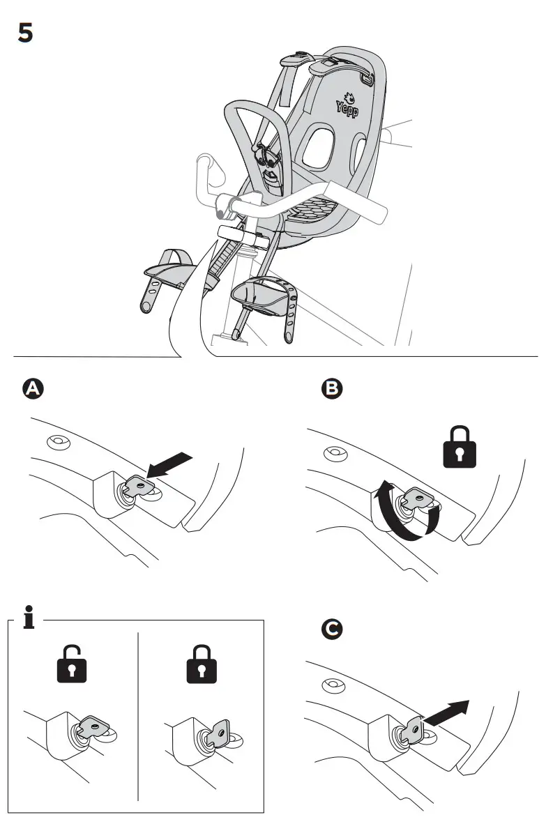 THULE 120801XX Yepp Nexxt Mini Front Child Bike Seat - Assembly 6